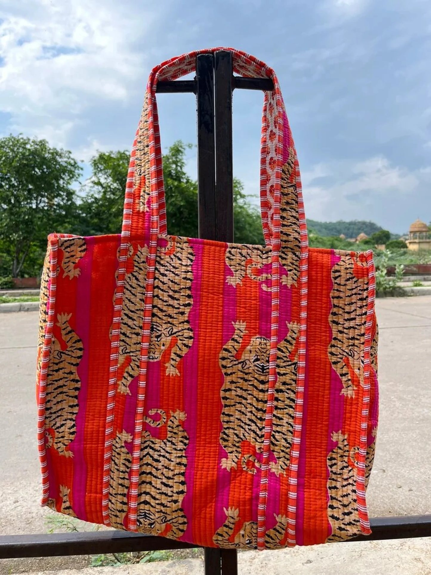 Quilted Shoulder Tote Bag