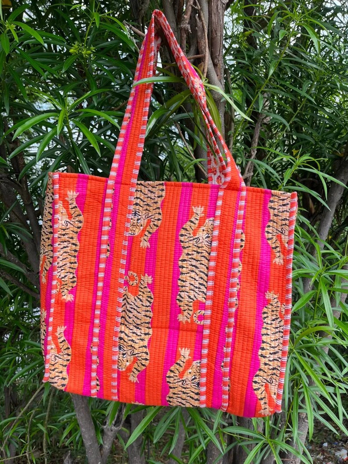 Quilted Shoulder Tote Bag